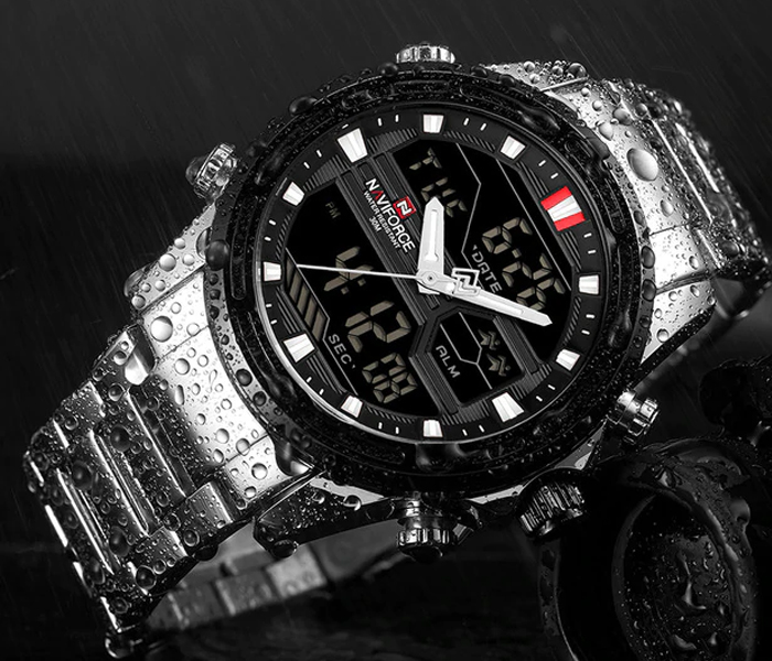 NAVIFORCE 9138 Mens Quartz LED Digital Watch - Image 3