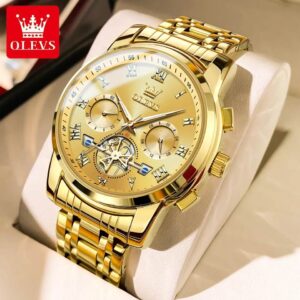 OLEVS 2859 Quartz Stainless Steel Watch for Men’s