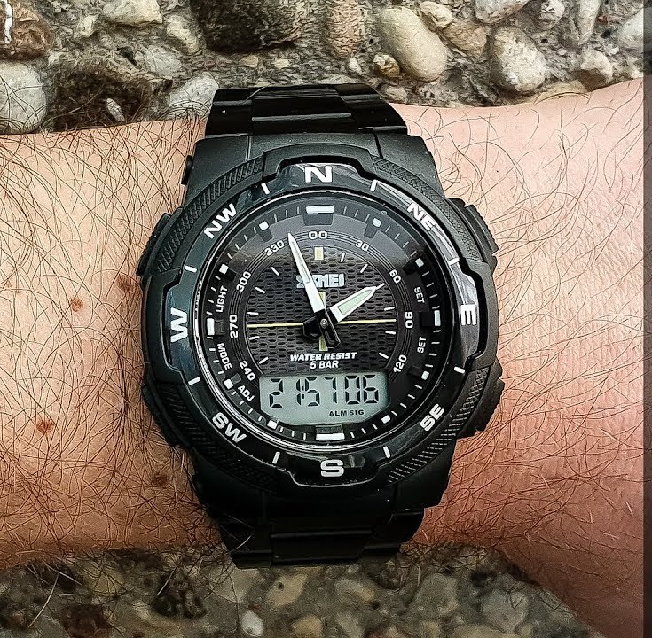 SKMEI 1370 Dual Display Digital Watch For Men - Image 3
