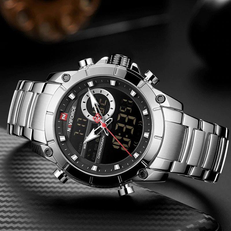 Naviforce 9163 Dual Time Watch for Men’s - Image 4