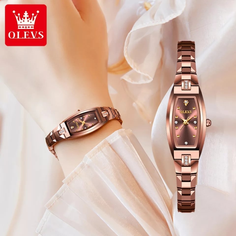 OLEVS 5501 Quartz bracelets stainless steel Watch For Women - Image 2