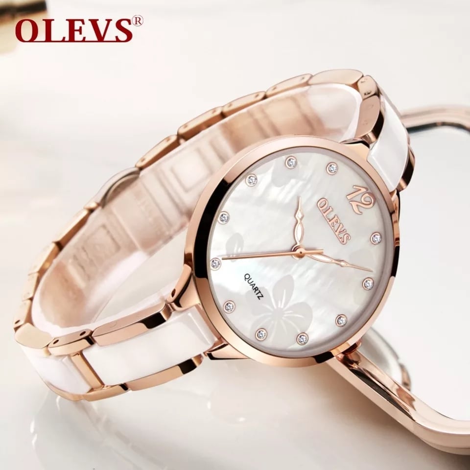 Olevs 5872 Stainless Steel Analoge Wrist Watch For Women - Image 4