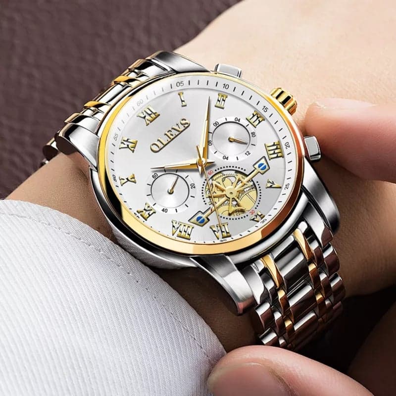 OLEVS 2859 Quartz Stainless Steel Watch for Men’s - Image 2