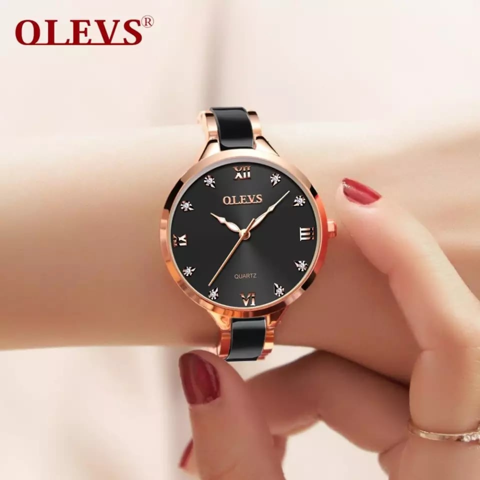 Olevs 5872 Stainless Steel Analoge Wrist Watch For Women - Image 3