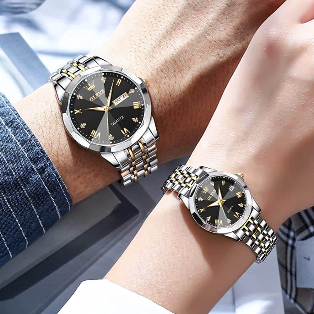 OLEVS 9931 Couple Quartz Men and Women Wristwatch - Image 2