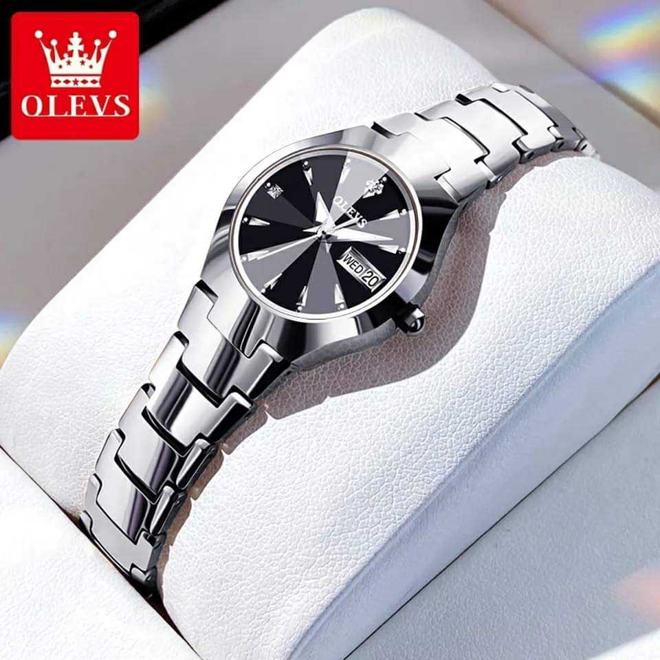 Olevs 8697 Quartz Tungsten Steel Watch For Women’s - Image 3