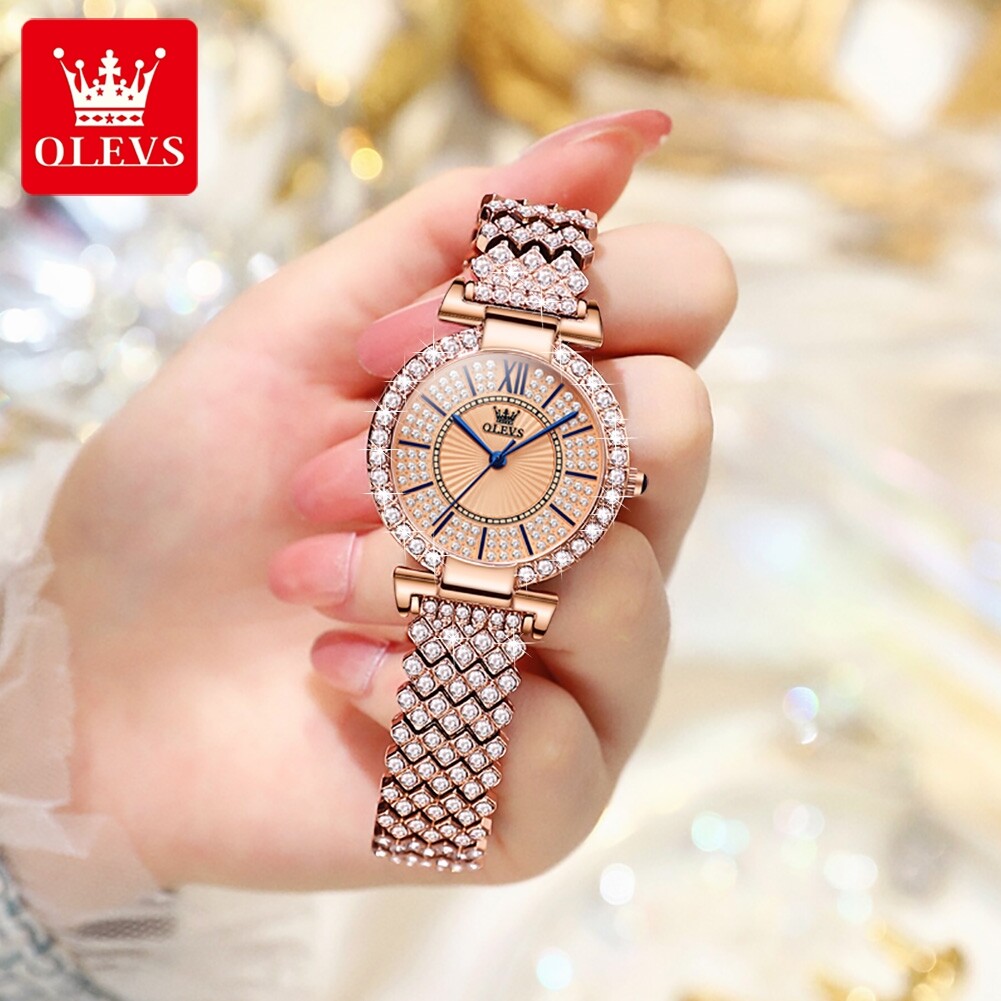 OLEVS 9942 Full Diamond Luxury Brand Watch For Women - Image 2
