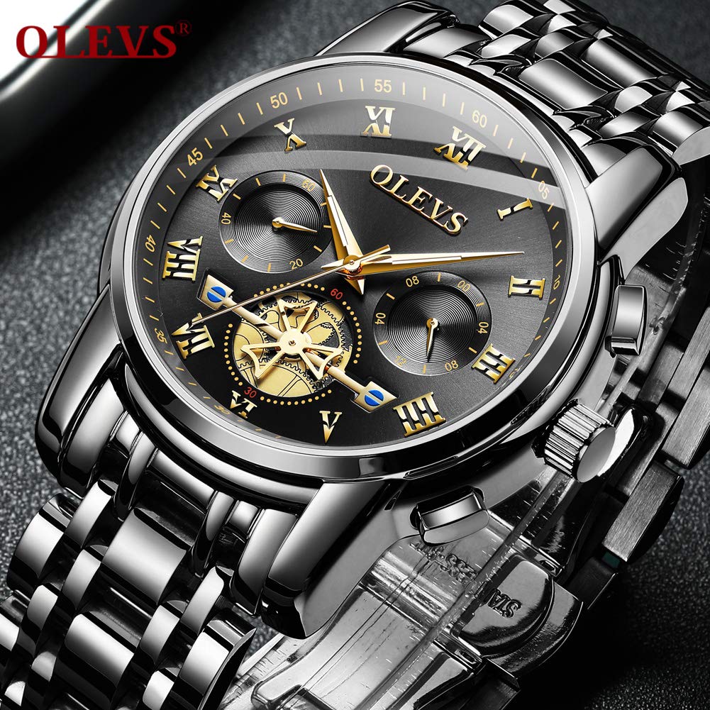 OLEVS 2859 Quartz Stainless Steel Watch for Men’s - Image 2