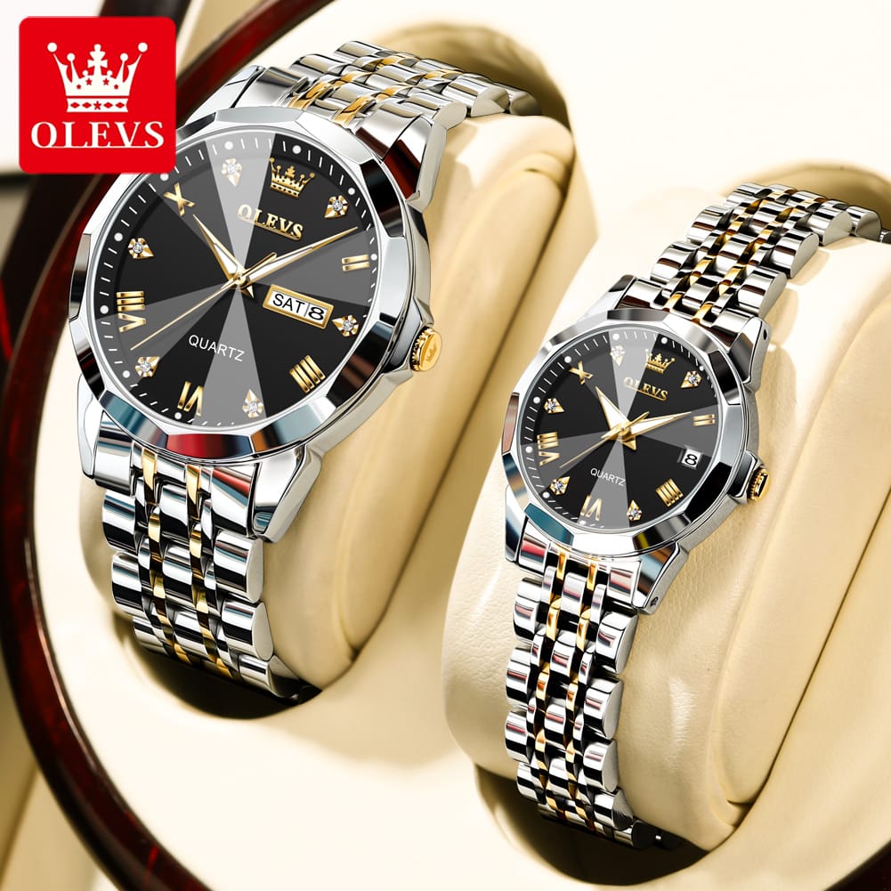 OLEVS 9931 Couple Quartz Men and Women Wristwatch - Image 4