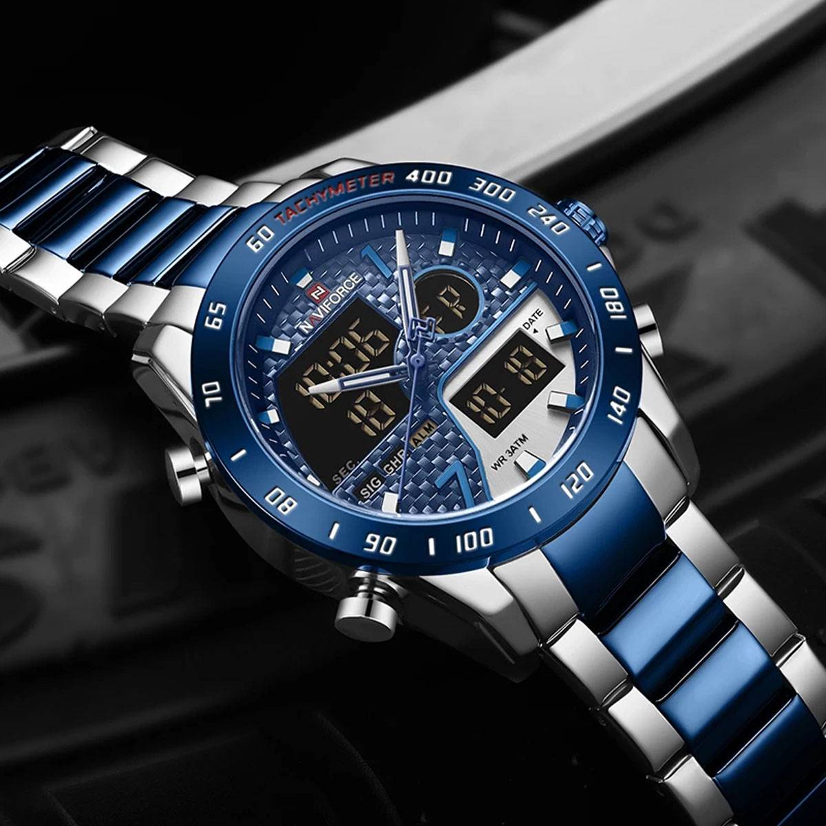 NAVIFORCE 9171 Dual Time Watch for Men’s