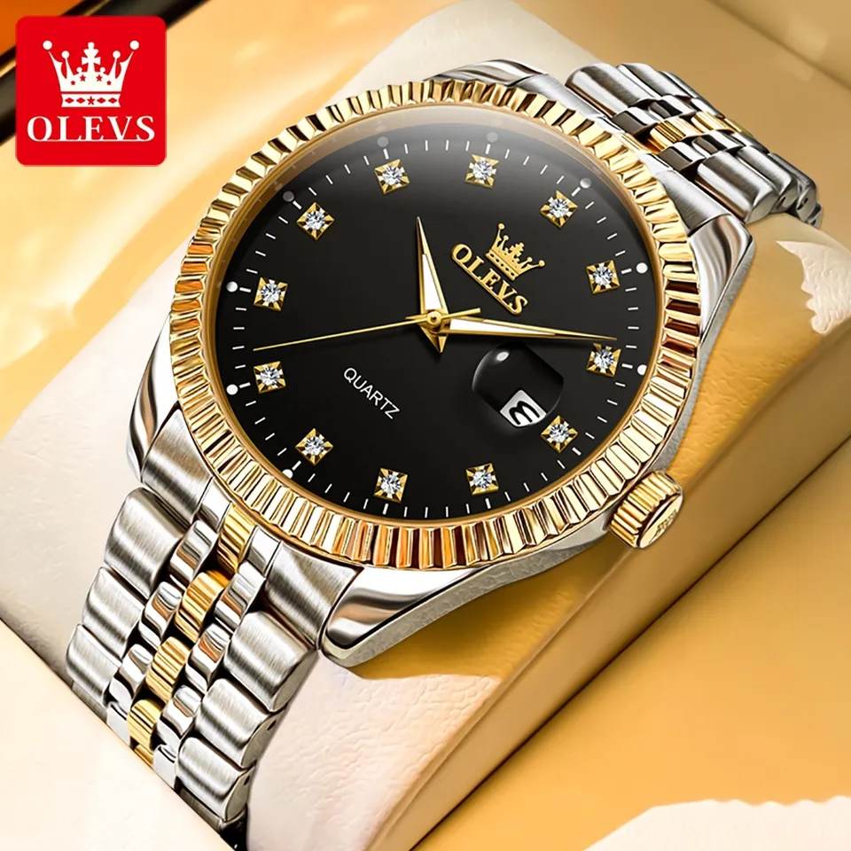 OLEVS 5526 Quartz Stainless Steel Watch For Men’s