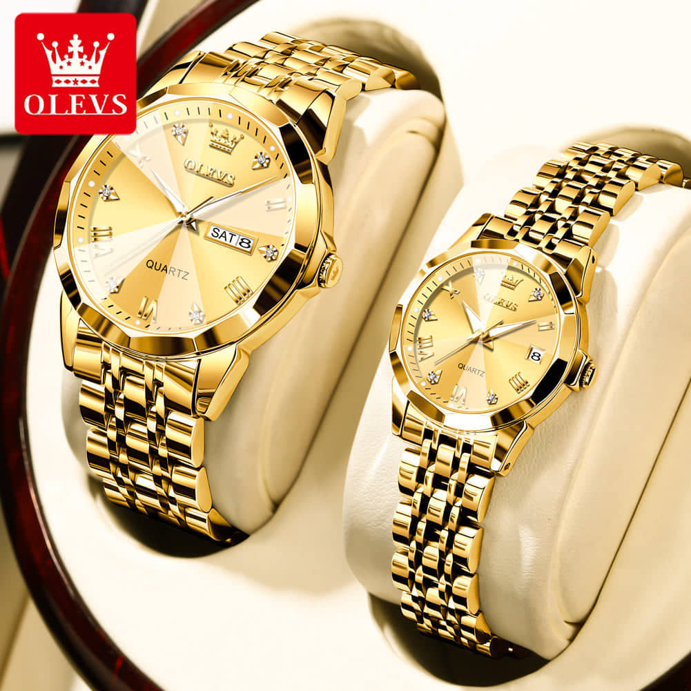 OLEVS 9931 Couple Quartz Men and Women Wristwatch