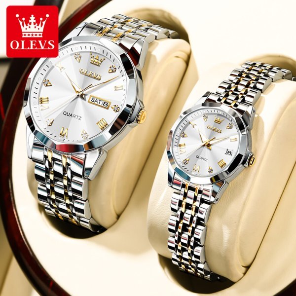 OLEVS 9931 Couple Quartz Men and Women Wristwatch