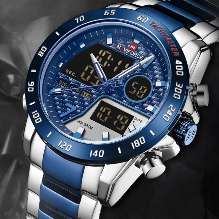 NAVIFORCE 9171 Dual Time Watch for Men’s - Image 4