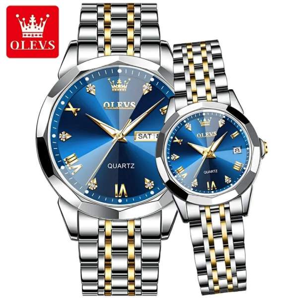 OLEVS 9931 Couple Quartz Men and Women Wristwatch - Image 2