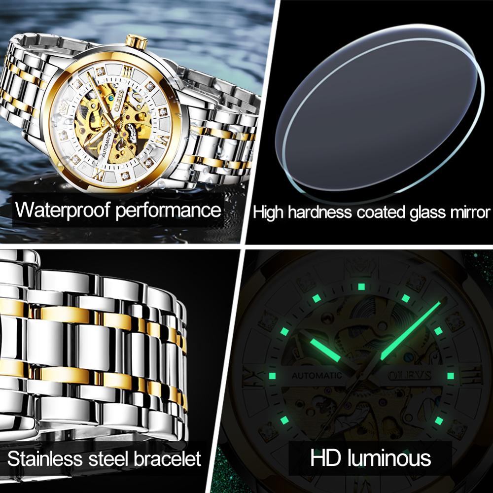 OLEVS 9901 Automatic mechanical men's watch - Image 4