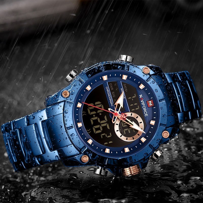 NAVIFORCE 9163 Dual Time Watch for Men’s - Image 4