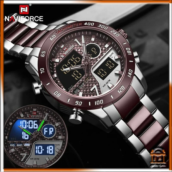 NAVIFORCE 9171 Dual Time Watch for Men’s