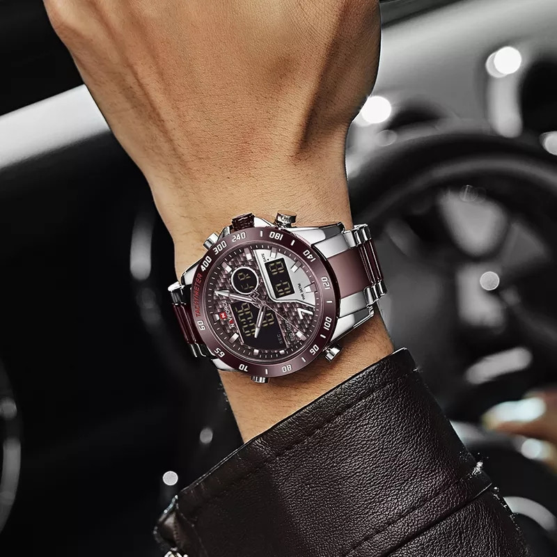 NAVIFORCE 9171 Dual Time Watch for Men’s - Image 2
