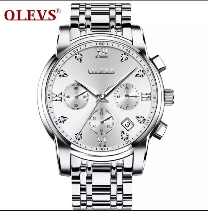 OLEVS 2858 Quartz Stainless Steel Watch for Men’s - Image 3