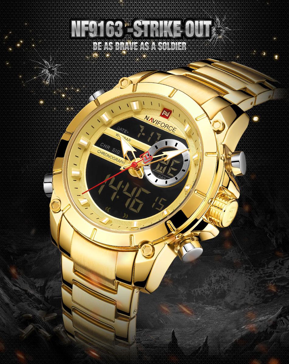 Naviforce 9163 Dual Time Watch for Men’s - Image 2