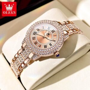 Olevs 9943 Stainless Steel Analog Watch For Women