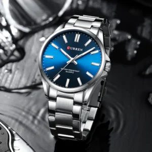 CURREN 9090 Quartz Men's Watches Stainless Steel