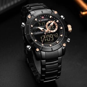 Naviforce 9163 Dual Time Watch for Men’s