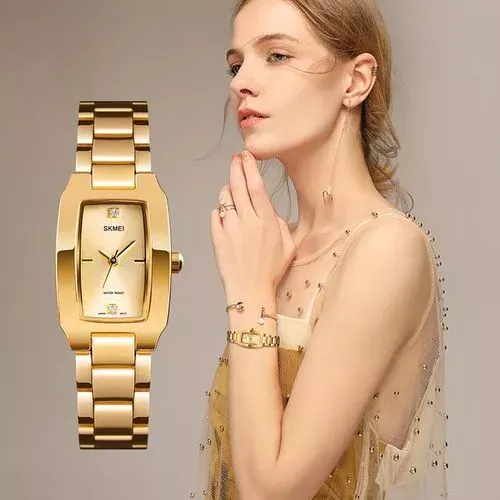 SKMEI 1400 Quartz Stainless Steel Watch For Women - Image 3