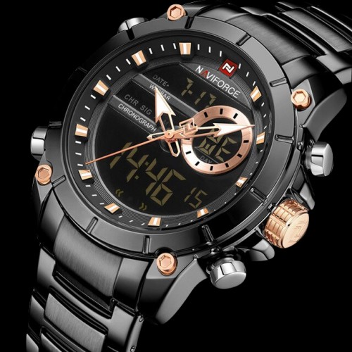 Naviforce 9163 Dual Time Watch for Men’s - Image 2