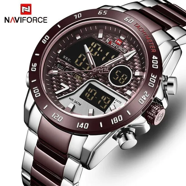 NAVIFORCE 9171 Dual Time Watch for Men’s - Image 3
