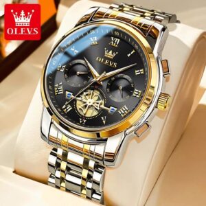 OLEVS 2859 Quartz Stainless Steel Watch for Men’s