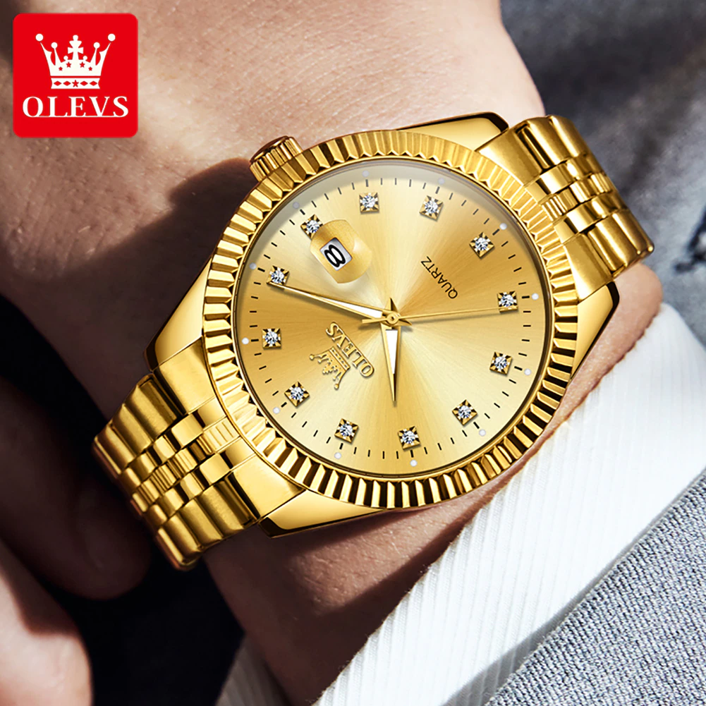 OLEVS 5526 Quartz Stainless Steel Watch For Men’s - Image 3