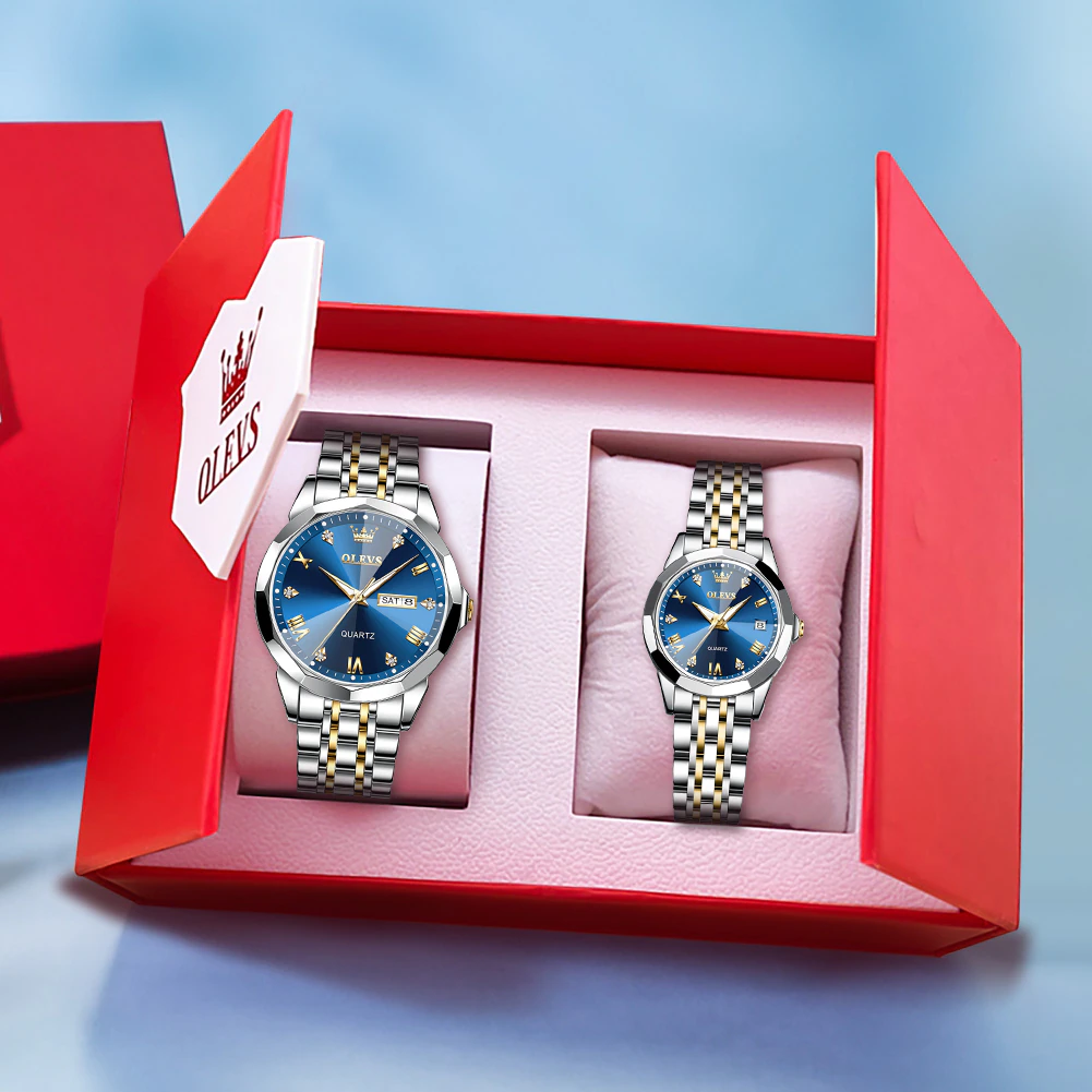 OLEVS 9931 Couple Quartz Men and Women Wristwatch - Image 4