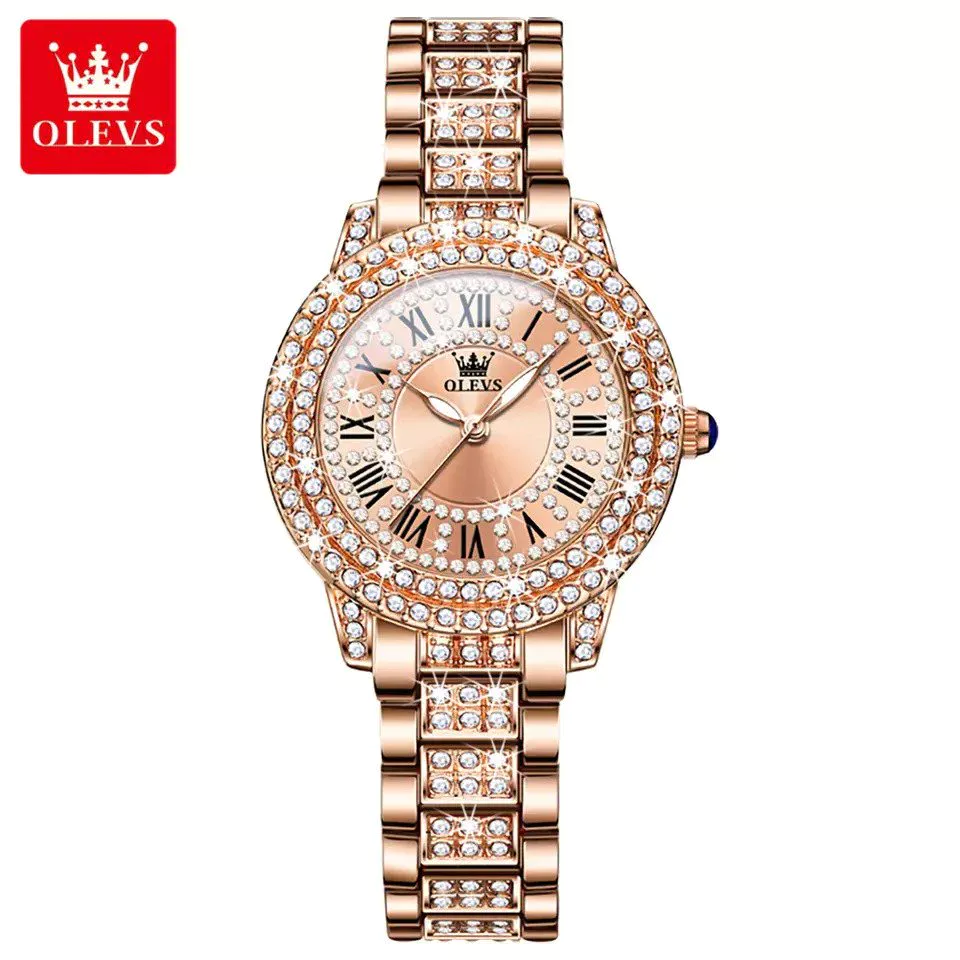 Olevs 9943 Stainless Steel Analog Watch For Women - Image 3