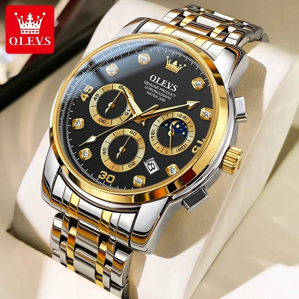 OLEVS 2889 Quartz Chronograph Watch for Men