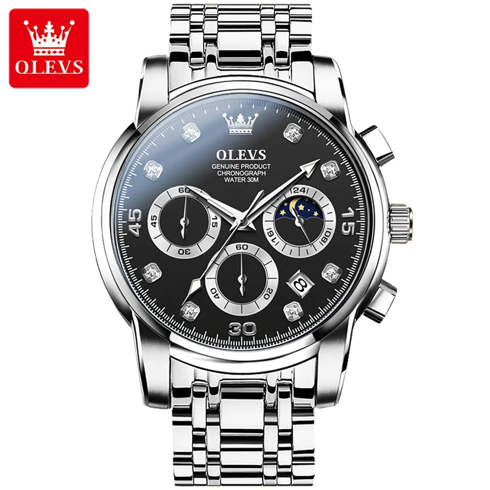 OLEVS 2889 Quartz Chronograph Watch for Men - Image 2