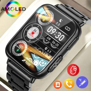 New ECG+PPG Blood Sugar Smart Watch Men