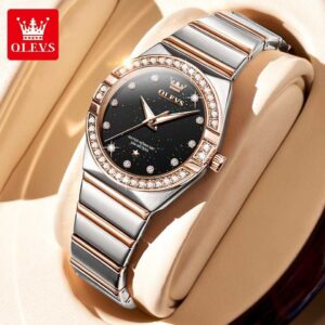 Olevs 9975 Quartz stainless steel watch for woman