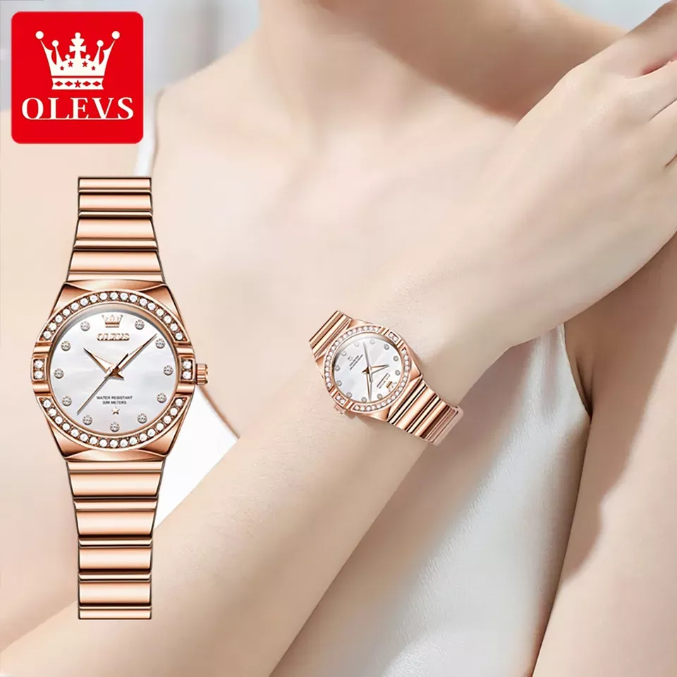 Olevs 9975 Quartz stainless steel watch for woman - Image 2