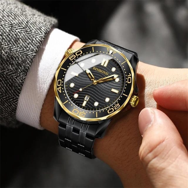 BINBOND 2820 Stainless Steel Quartz watch - Image 2