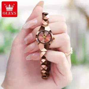 OLEVS 7007 Tungsten Steel Quartz Watch for Women