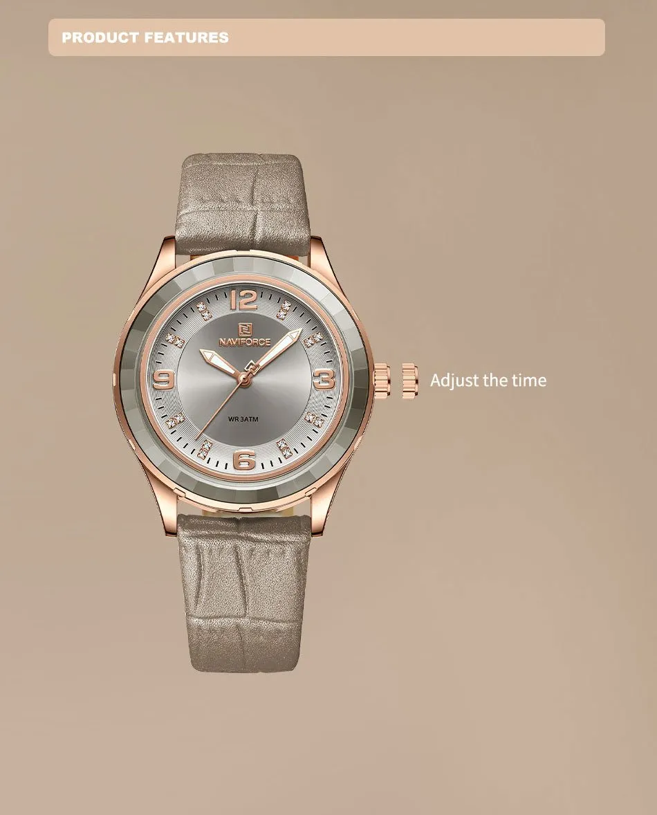 NAVIFORCE 5040 Quartz Watch For Female - Image 3