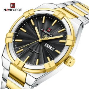 NAVIFORCE 9218  Stainless Steel Quartz Watch For Men
