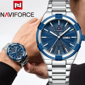 NAVIFORCE 9218  Stainless Steel Quartz Watch For Men