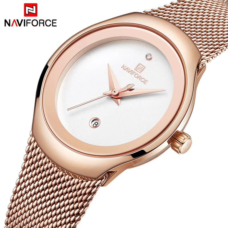 NAVIFORCE 5004 Quartz Ultra Thin Woman Watch - Image 2
