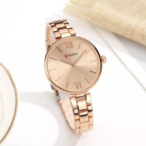 CURREN 9017 Quartz Stainless Steel Analog Watch For Women