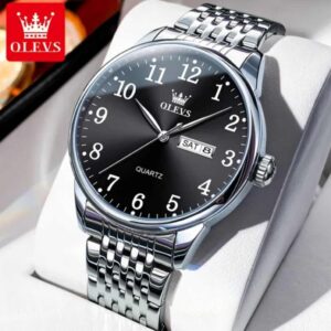Olevs 5535 Stainless Steel Analog Wrist Watch For Men