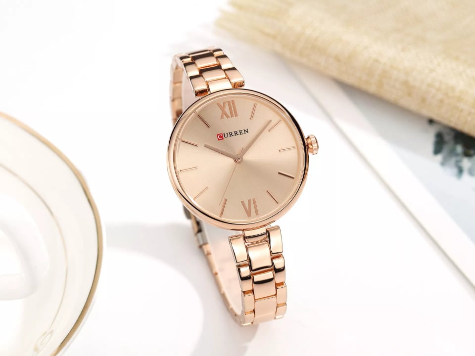 CURREN 9017 Quartz Stainless Steel Analog Watch For Women