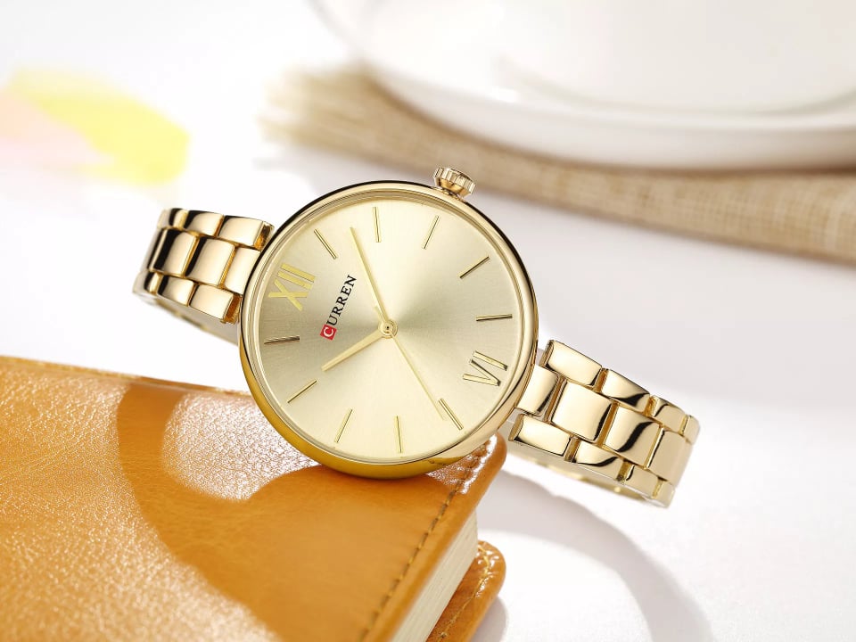 CURREN 9017 Quartz Stainless Steel Analog Watch For Women - Image 2